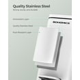 thumbnail image 6 of Bathroom Trash Can, 1.3 Gallon Small Trash Bin with Lid, Slim for Small Spaces, Stainless Steel Garbage Can, Soft Close, 6 of 7