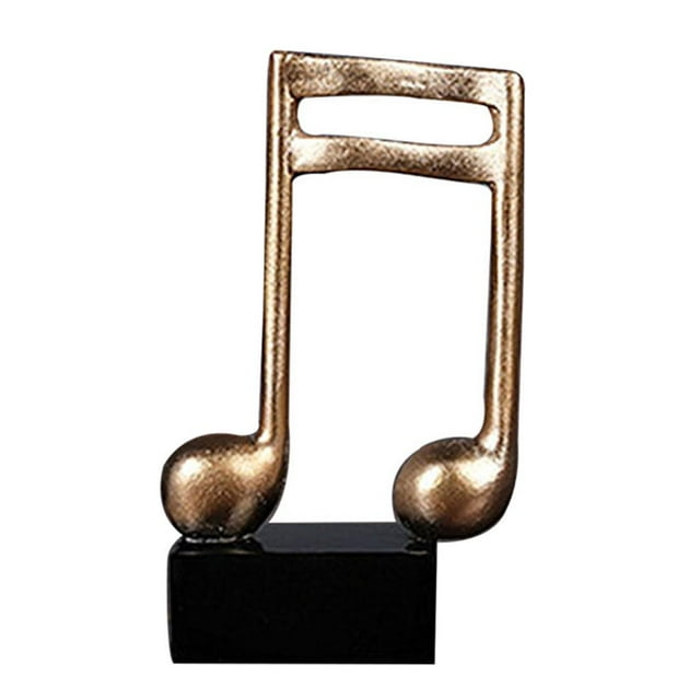Decoración Elegante De Escultura De s De Resina Para El Zulema Escultura de notas musicales