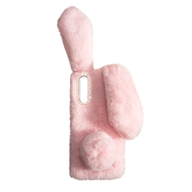 MasteelfCA Plush Bunny Phone Case Creative Phone Protector Shell Compatible for Moto G Fast