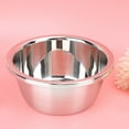 thumbnail image 2 of Stainless Steel Multifunction Mixing Bowl Serving Cooking Egg Beating Container Salad Bowl for Home Barbecue Restaurant(Medium), 2 of 7