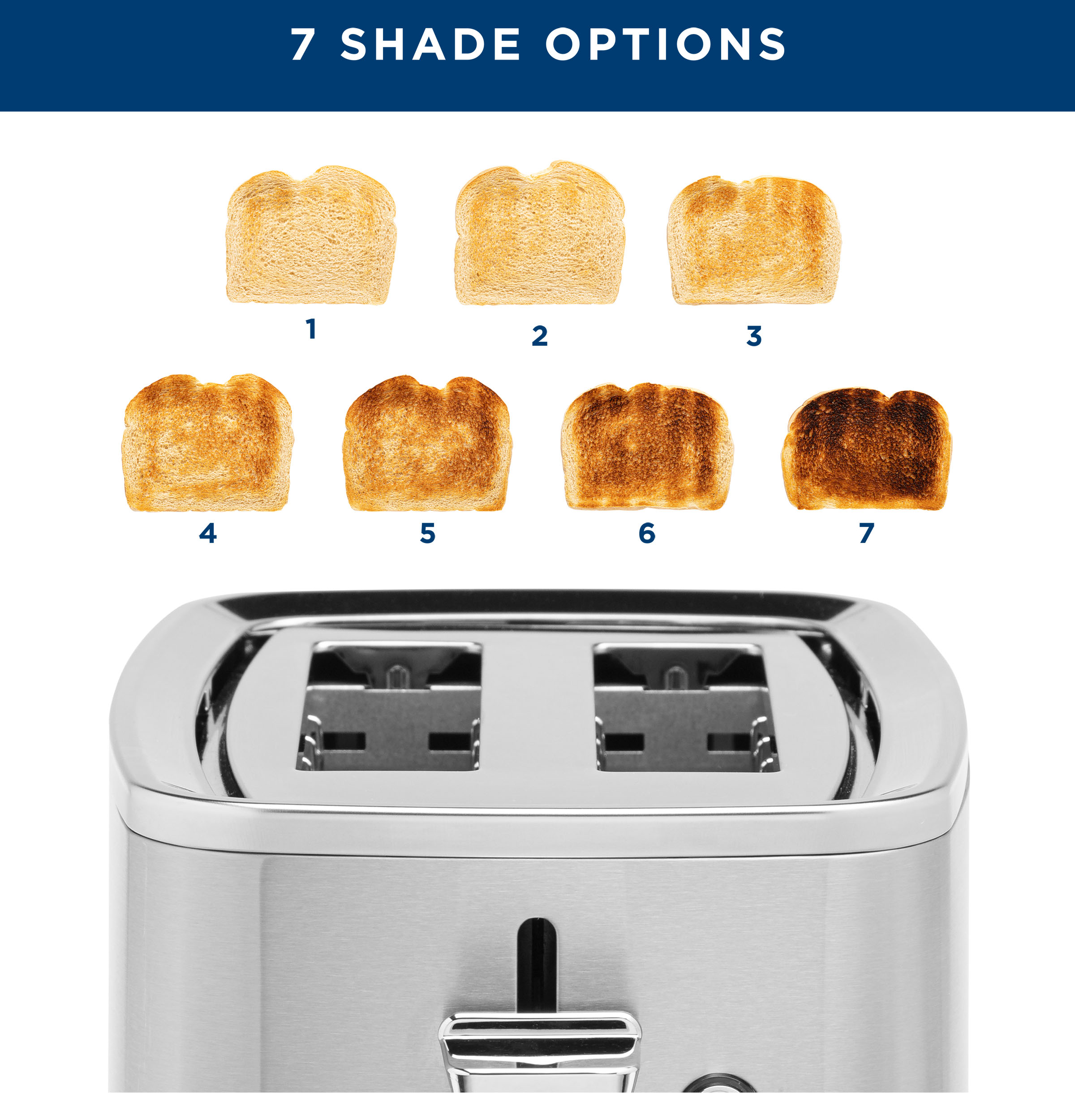 GE 2-Slice Toaster with Extra Wide Slots, Stainless Steel photo 6