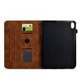 thumbnail image 5 of Embossed Folio Flip Smart Case Cover for iPad 10th Gen 10.9" 2022, Premium PU Leather Kickstand Card Slots Magnetic Auto Sleep / Wake with Pen Slot Case for iPad 10th Gen 10.9" 2022, Brown, 5 of 5