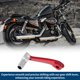 thumbnail image 5 of Palanca de cambio de motocicleta plegable para Honda CRF150F 2003-2017, aleación de aluminio, palanca de cambio roja con cabeza plateada, 5 of 6