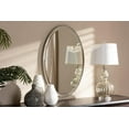 thumbnail image 2 of Baxton Studio RXW-6156 Graca Modern & Contemporary Antique Silver Finished Oval Accent Wall Mirror, 2 of 2