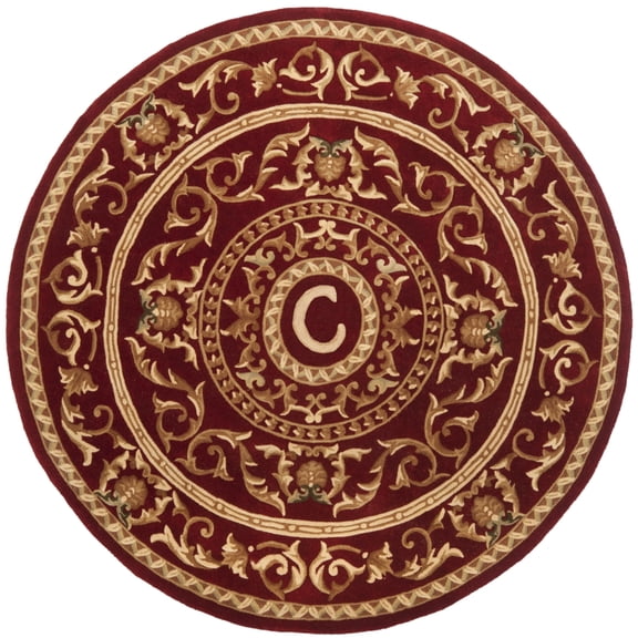 SAFAVIEH Naples Collection NA519C Handmade Burgundy Rug