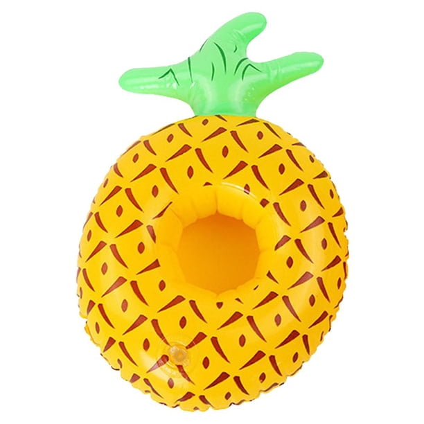 Portavasos flotante, flotador inflable, bandeja para bebidas de cerveza, regalo de PVC (piña) JShteea El nuevo