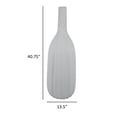 thumbnail image 5 of Rizie Vase with Ribbed Texture, 41 Inch Contemporary White Polyresin, 5 of 6