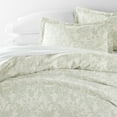 thumbnail image 4 of Noble Linens Weathered Floral Green Mist 3-Piece Duvet Cover Set, Queen, 4 of 10