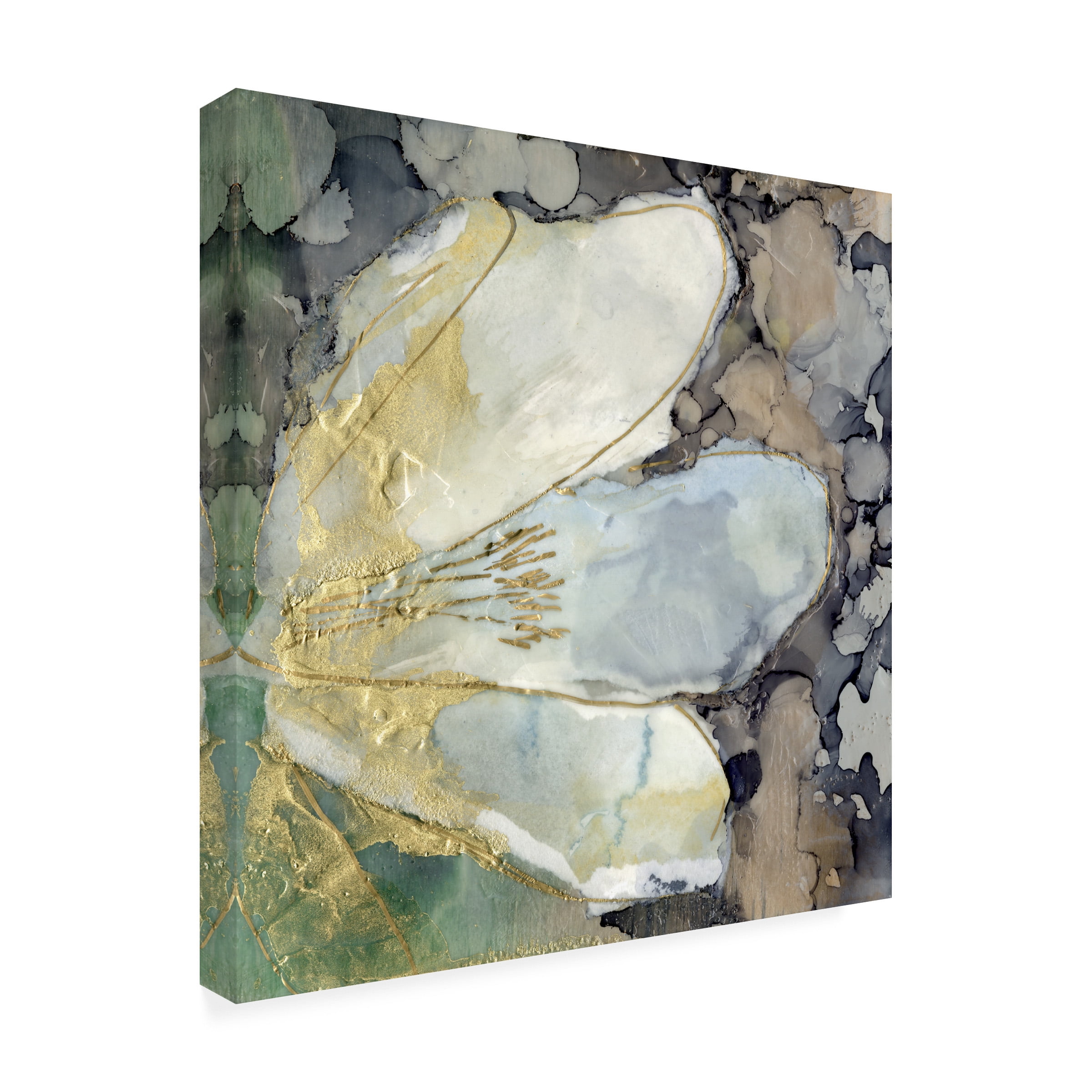Jennifer Goldberger 'Abstracted Lily II' Canvas Art