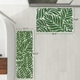 thumbnail image 2 of Dark Green Leaf Bathroom Rugs - Bath Mats for Bathroom Non Slip Machine Washable Bathroom Decor Water Absorbent Bath Rugs for Sink Bathtub and Shower Leaves 24" x 36", 2 of 9