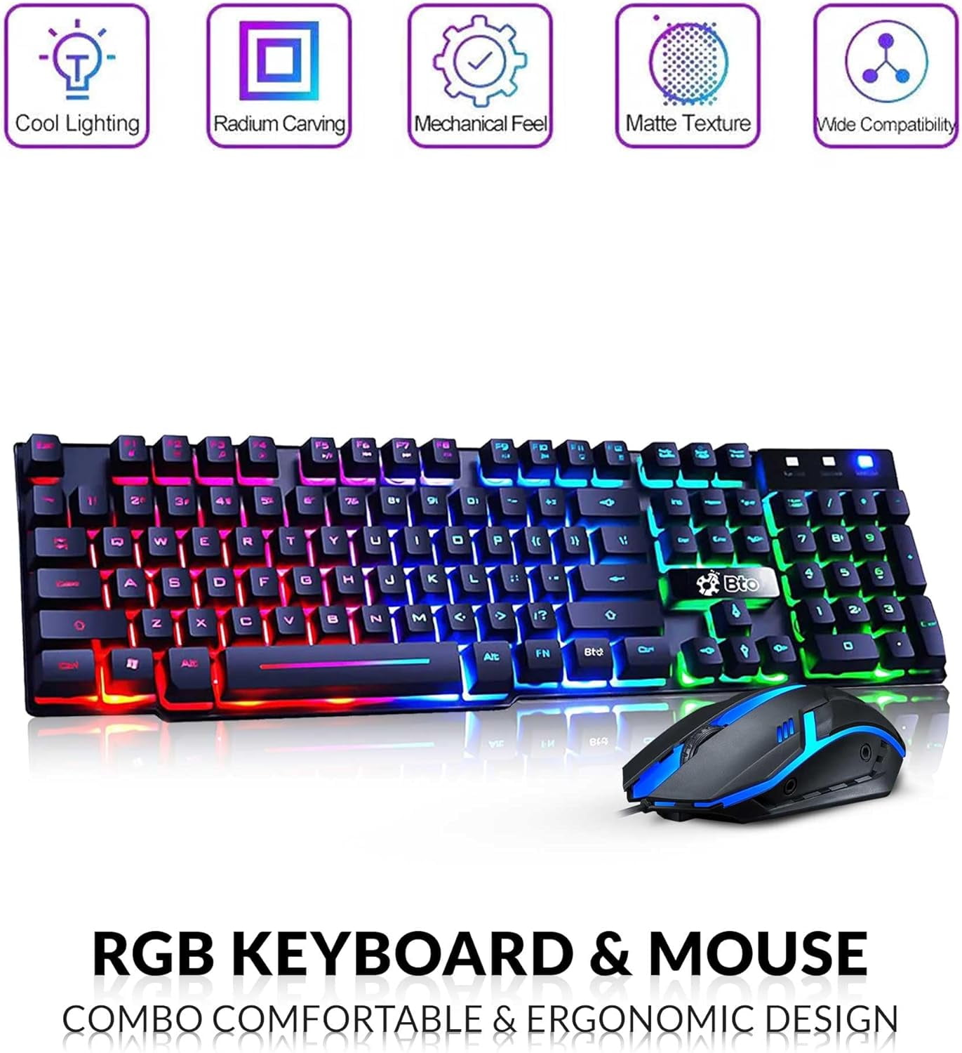 Restored HP RGB 600 G3 Desktop Computer Gaming PC, Intel i7-7700 upto 4.20GHz, 16GB Ram, 256GB +1TB HDD, 22in Monitor, NVIDIA GeForce GT 1030, BTO RGB Keyboard & Mouse, Windows 11 Pro (Refurbished)
