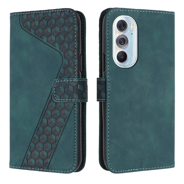 Compatible with Motorola Moto Edge 30 Pro Case Wallet Design with Card Slots Magnetic Closure Cover