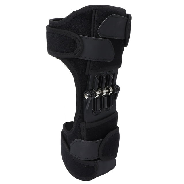 Rodillera de refuerzo con resorte de rebote, soporte para articulaciones, almohadillas estabilizadoras de rodilla ajustables para hombres y mujeres, escalada y montañismo