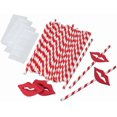 thumbnail image 1 of LUOEM Pailles en Papier Lèvres Rouges Décoratives Pailles à Cocktail pour Anniversaire Mariage Noël Thème Baby Shower Décoration Fournitures?40 Pack?, 1 of 8