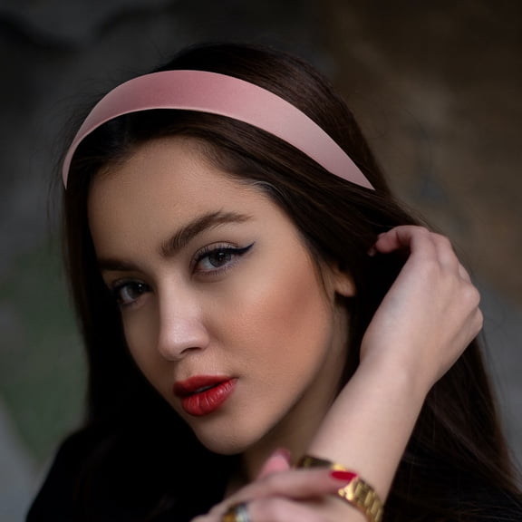 NICEXMAS 4pcs Pure Colors Wide Headbands Minimalist Plastic Hair Accessory Daily Wear