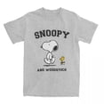 thumbnail image 3 of Camisetas de Snoopy y Charlie Brown para hombres y mujeres, camisetas de Peanuts Merch, camisetas de ocio, camisetas de algodón puro, ropa clásica, 3 of 5