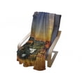 thumbnail image 4 of Italian Soft Flannel Fleece Throw Blanket, Photo of Mediterranean Rural in the Valley with a Small Lake Nature, Cozy Plush for Indoor and Outdoor Use, 50" x 60", Blue Yellow Green, by Ambesonne, 4 of 6