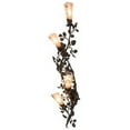 thumbnail image 3 of Meyda Tiffany 176714 Vinca Vine 4 Light 51" Tall Wall Sconce - Wrought Iron, 3 of 5