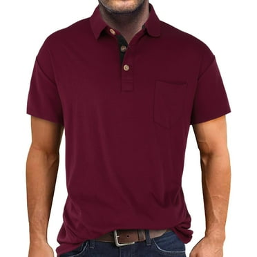 FBMDBB Men'S Fashion Spring And Summer Casual Short Sleeved Buttons Lapel Solid Color Short Sleeved T Shirt Tops Mens Small Shirts Men T Shirts Graphic Design