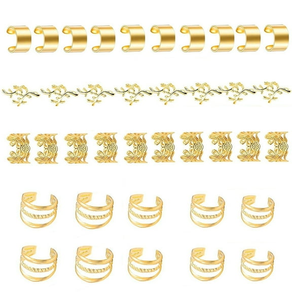 Ethnic Hair Jewelry For Braid Hair Beads Loose Coil Dreadlock Bead Hair Rings