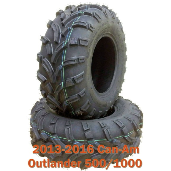 13-16 Can-Am Outlander 500/1000 ATV Rear Tire Set 26x10-12 6PR Mud