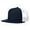 Navy-White, variant on Richardson Unisex 511 Flatbill Trucker Adjustable Snapback Baseball Cap, Split Green Camo/Black, One Size Fits Most