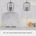 thumbnail image 5 of Hunter - Zoanne 4-light Matte Black, Medium Size Pendant Light, Dimmable, Modern Style, Geometric Shaped, for Bedrooms, Dining, Living Rooms - 45240, 5 of 7