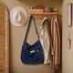 thumbnail image 1 of Bolso de hombro de tela bolso de mano para mujer bolso cruzado elegante de gran capacidad perfecl Azul oscuro, 1 of 8