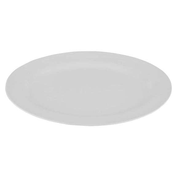 G.E.T. Melamine Plastic Oval Serving / Dinner Platter, 18" x 13.5", White