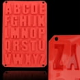 thumbnail image 2 of Zootealy Red Silicone Letter Alphabet Pudding Bakeware Mould Cake Chocolate Ice Make Mold, 2 of 8
