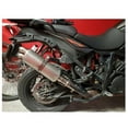 thumbnail image 1 of Motorcycle 51mm Double Outlet Exhaust Pipe Muffler Black, 1 of 5
