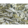 thumbnail image 3 of Ambesonne Leafy Design Quilted Bedspread Set 3 Pcs, Modern Leaves Exotic, Twin, White Pale Olive Green, 3 of 4