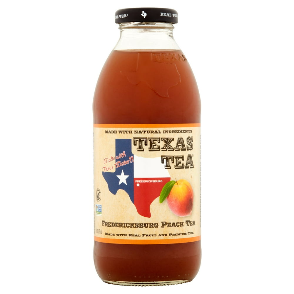 Texas Tea Tea Peach,16 Fo (Pack Of 12)