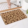 thumbnail image 4 of Leopard Pattern Bathroom Rugs Mat,Non Slip Microfiber Bathroom Rug,Rubber Backing,Soft Bathroom Mats for Bathroom Floor,Tub and Shower,17x27in(43x68cm), 4 of 5