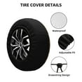 thumbnail image 2 of Naloa Autumn Pinecone Plants PVC Leather Spare Tire Wheel Cover Spare Tire Cover, for Car Truck SUV Camper Trailer Universal Fit(14-17in)-14 inch, 2 of 6
