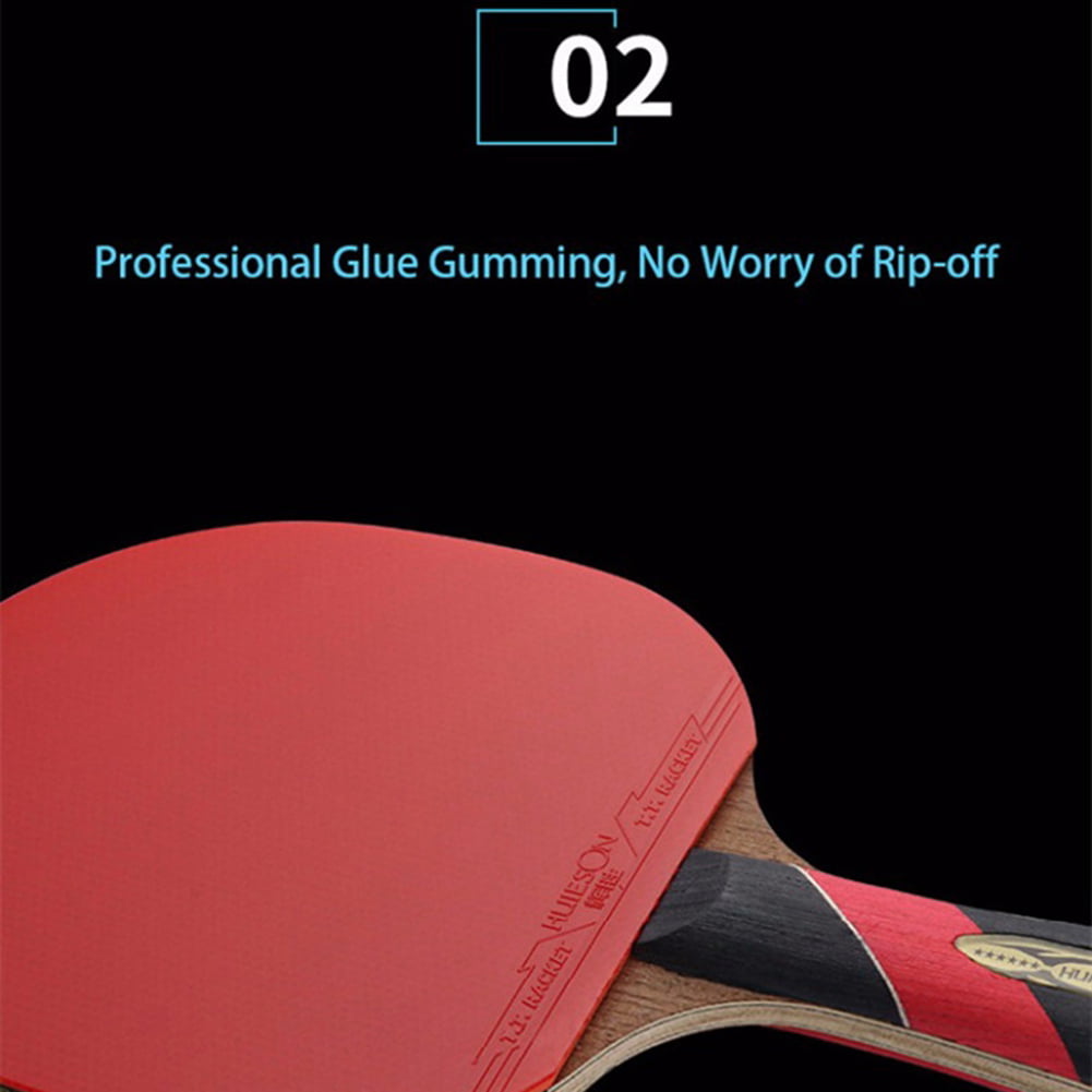 Huieson 5 étoiles raquette de Ping-Pong Carbon9.8  – Grandado