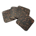 thumbnail image 3 of Baoblaze 4 Pieces Treadmill Mat Pads 10mm Thick Protect Floors High Density Rubber Square Black Red, 3 of 8