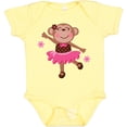 thumbnail image 3 of Inktastic Ballerina Dance Monkey Girls Baby Bodysuit, 3 of 5