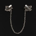 thumbnail image 7 of Retro Rose Flower Tie Clip for Men Women Dangle Hanging Chain Tassel Flowers Floral Neckties Clips for Wedding Anniversary Formal Business Suit Shirt Collar Lapel Accessories, 7 of 7