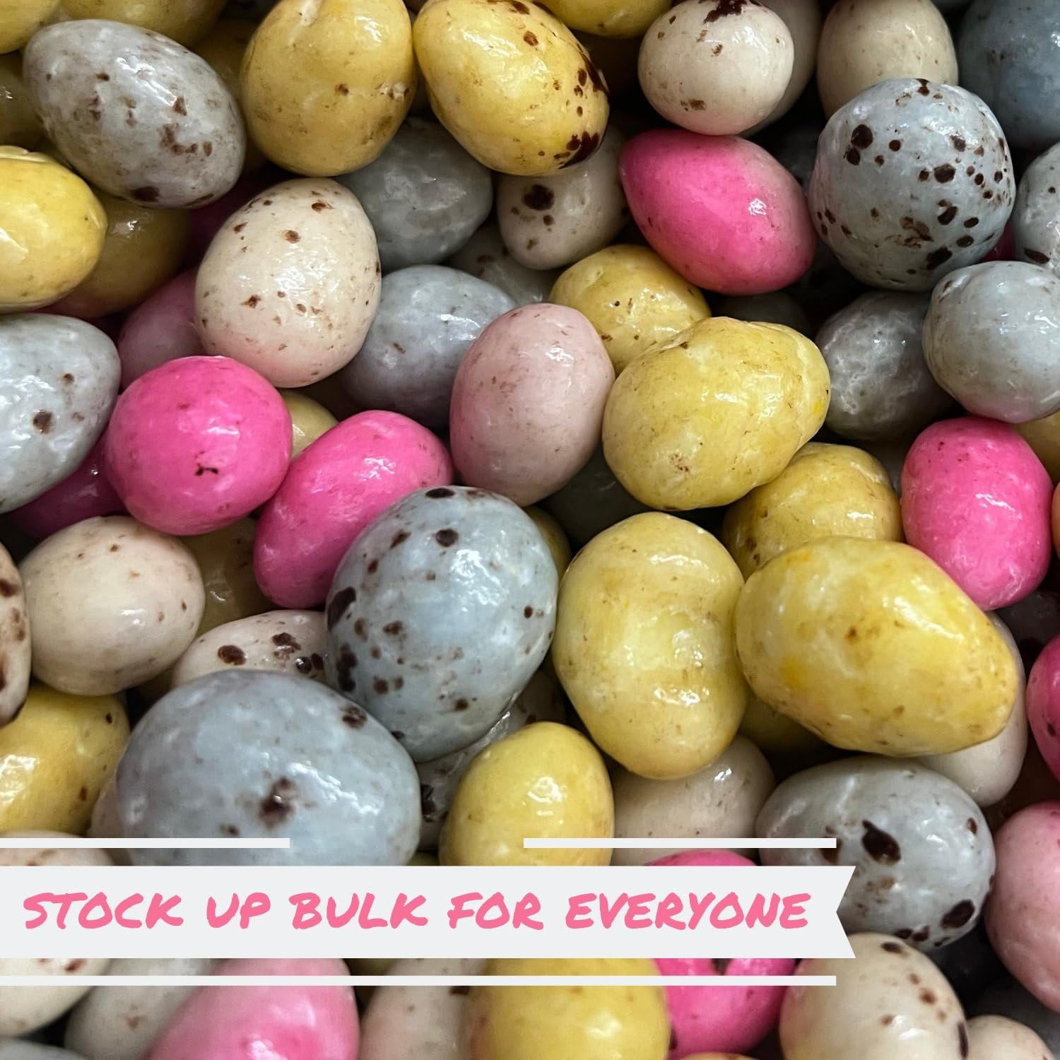 Dinosaur Eggs Chocolatey Covered Almonds by It's Delish, 2 Lbs Bulk Bag  Easter Pastel Speckled Chocolate Almond Candy Snack  Mini Robin Eggs  Healthy Snacks, Keto, Vegan, Dairy Free, Kosher
