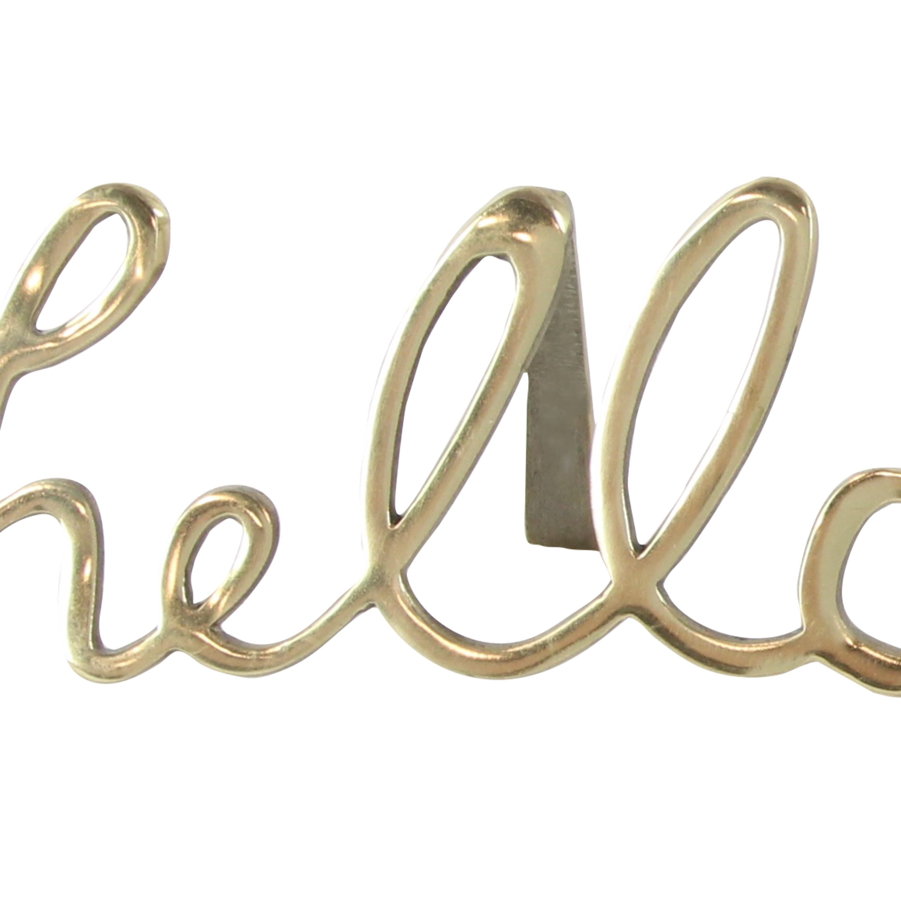CosmoLiving by Cosmopolitan Hello Aluminum Decorative Sign, 3-Pieces