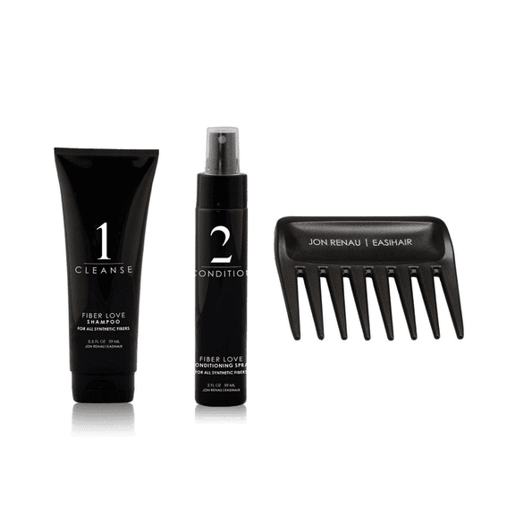 Fiber Love Synthetic Fiber Shampoo and Conditioning Spray plus Wide Tooth Comb (2.5 oz)