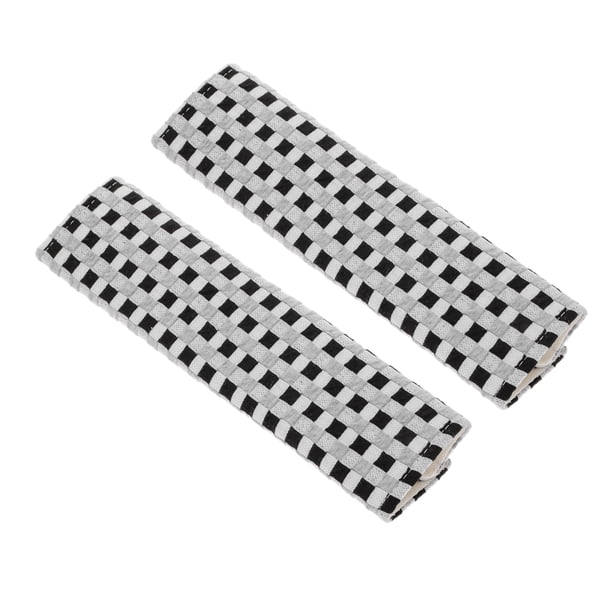 Almohadilla para Cinturón de Seguridad Gris Carbón de Bargains Únicos de Algodón 24cm Cojín de Correa de Cinturón de Hombro 2 Pcs