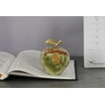 thumbnail image 2 of RADICALn Best Home Decor Green Onyx Marble Apple Paperweight – Handcrafted Decor Paperweight Marble – Suitable for Table Decor, Office Decor and Study, 2 of 3