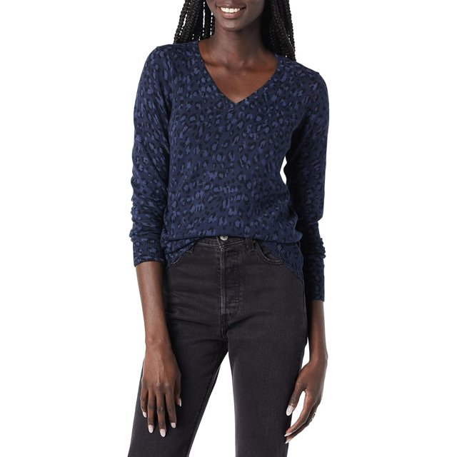 walmart Essentials Womens Lightweight V-Neck Sweater