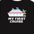 thumbnail image 4 of Inktastic My First Cruise with Cruise Ship and Palm Trees Boys or Girls Long Sleeve Toddler T-Shirt, 4 of 5