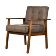 thumbnail image 4 of Sillon Individual de Vinipiel moderno Jacof color Gris Claro, 4 of 5