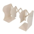 Expandable Bookends All Metal Structure Stainless Steel Adjustable