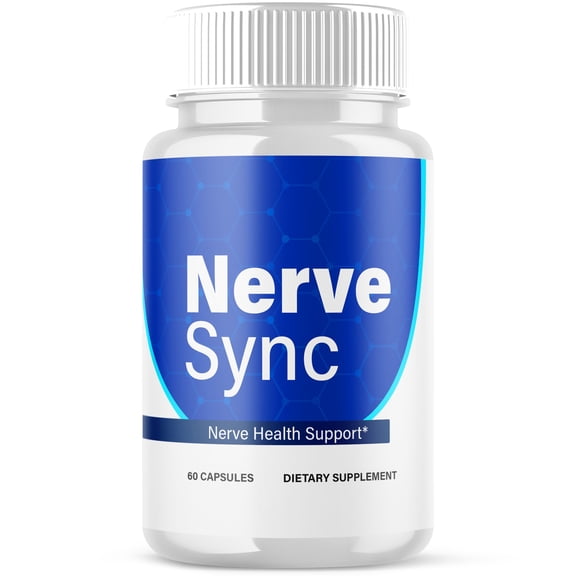 Nerve Sync Advanced Nerve Health Support Pills Natural Vitamin Supplement NerveSync 60 Capsules