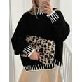 thumbnail image 3 of PRETTYGARDEN Women's Winter Oversized Pullover Sweaters Long Sleeve Mock Neck Chunky Knit Slouchy Jumper Tops, 3 of 10